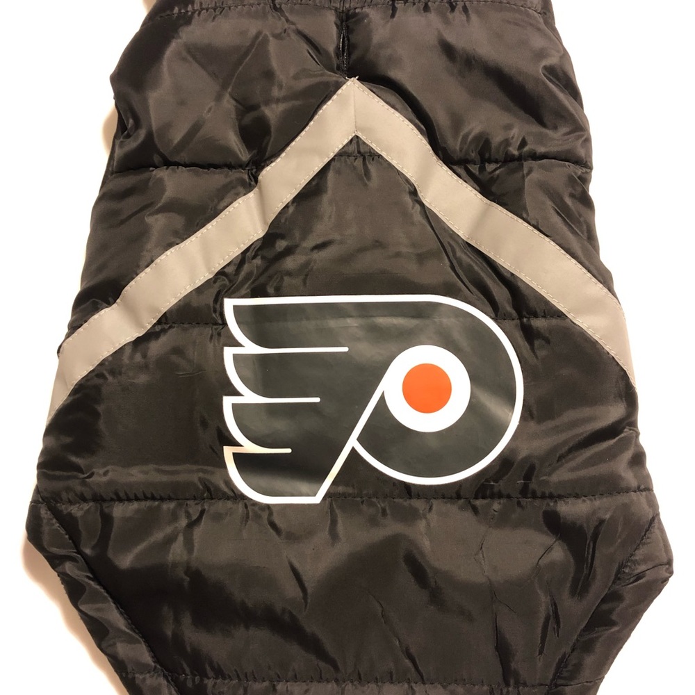Philadelphia Flyers NHL Dog Pet Puffer Vest - Picture 4 of 6